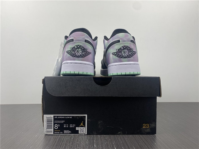 Jordan1 white black rainbow DM1199 -100