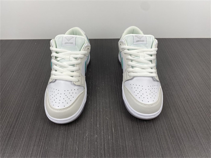 nike sb dunk low Di*m*nd supply co white Di*m*nd bv1310-100