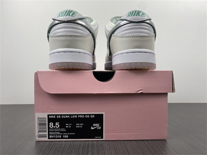 nike sb dunk low Di*m*nd supply co white Di*m*nd bv1310-100