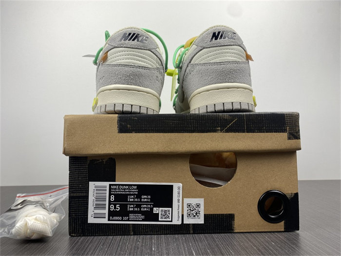 Nike Dunk Low Off-White Lot 36 DJ0950-107