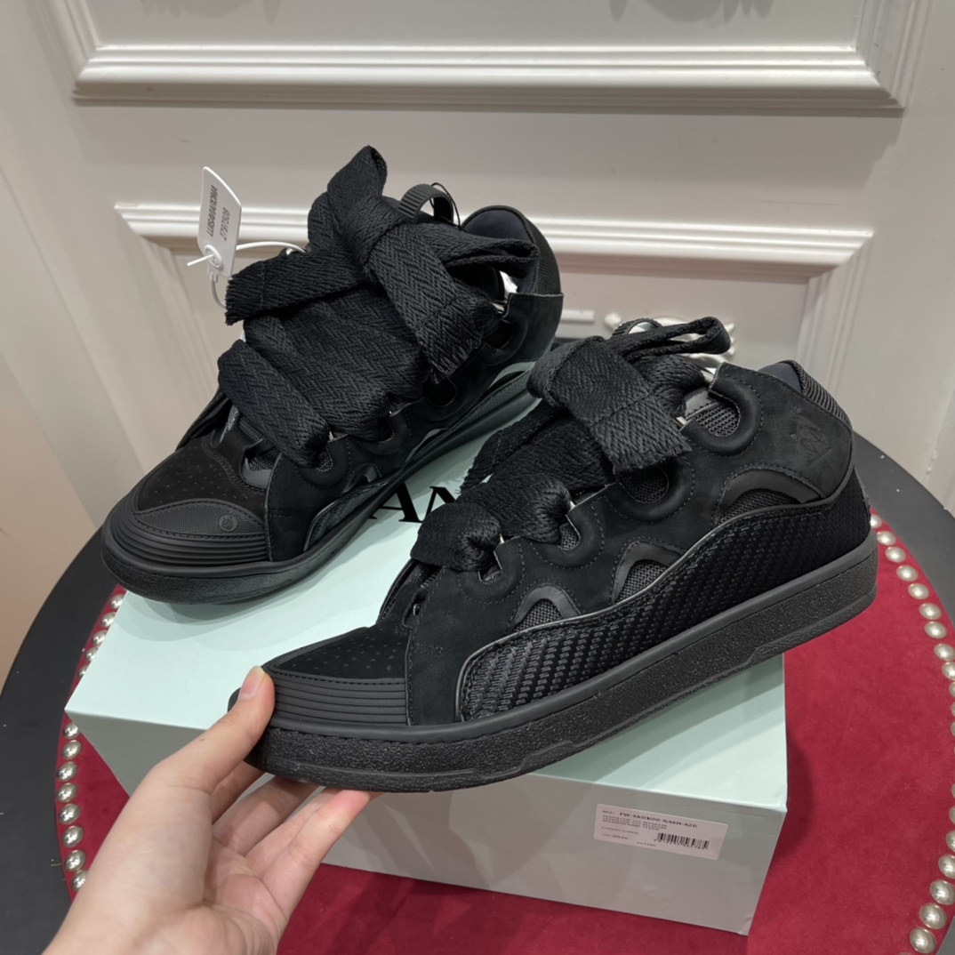 Lanvon Curb Sneaker All Black