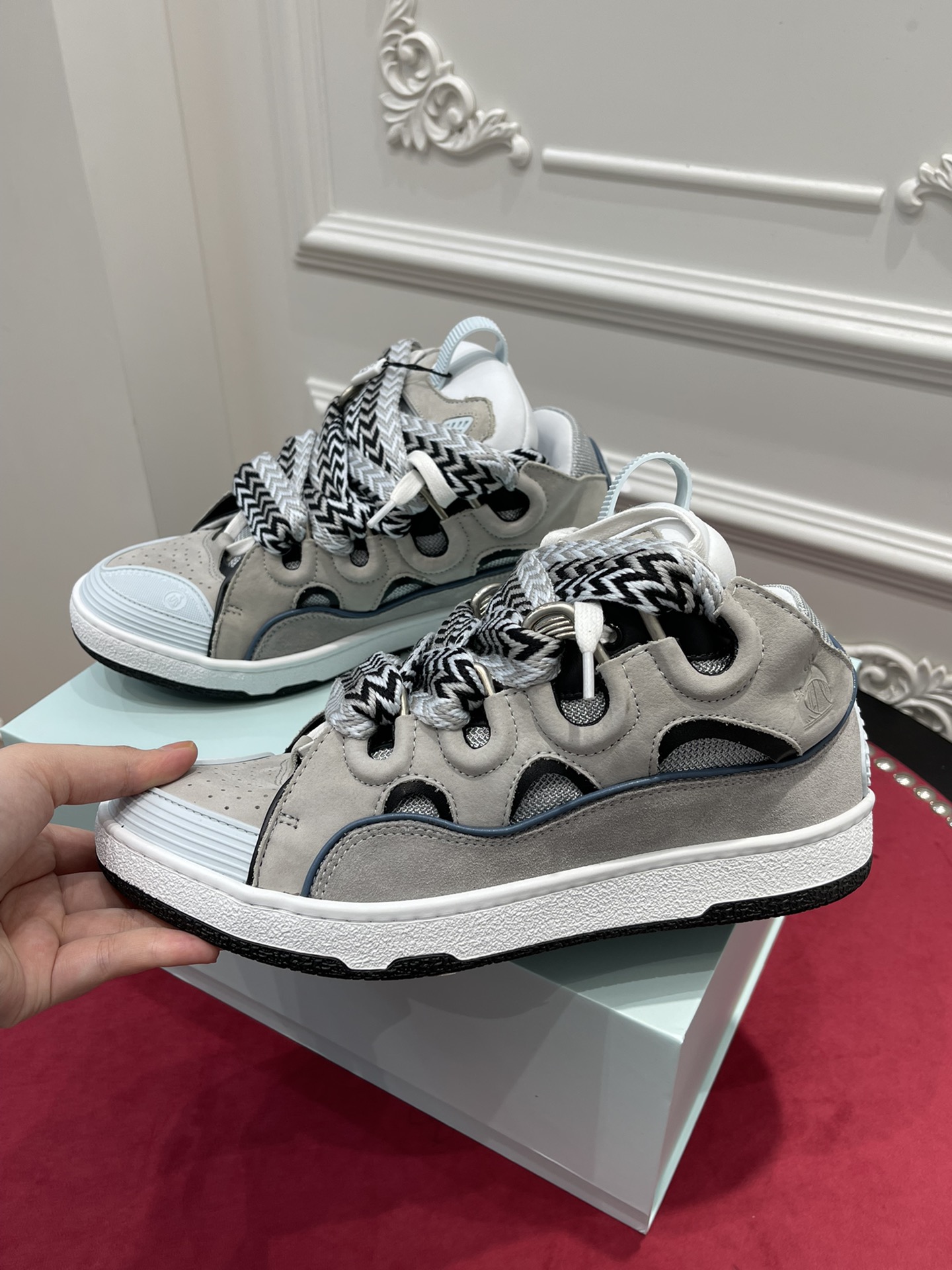 Lanvon Leather CurbGrey Light Blue FM-SKRK11-DWSL-P221220