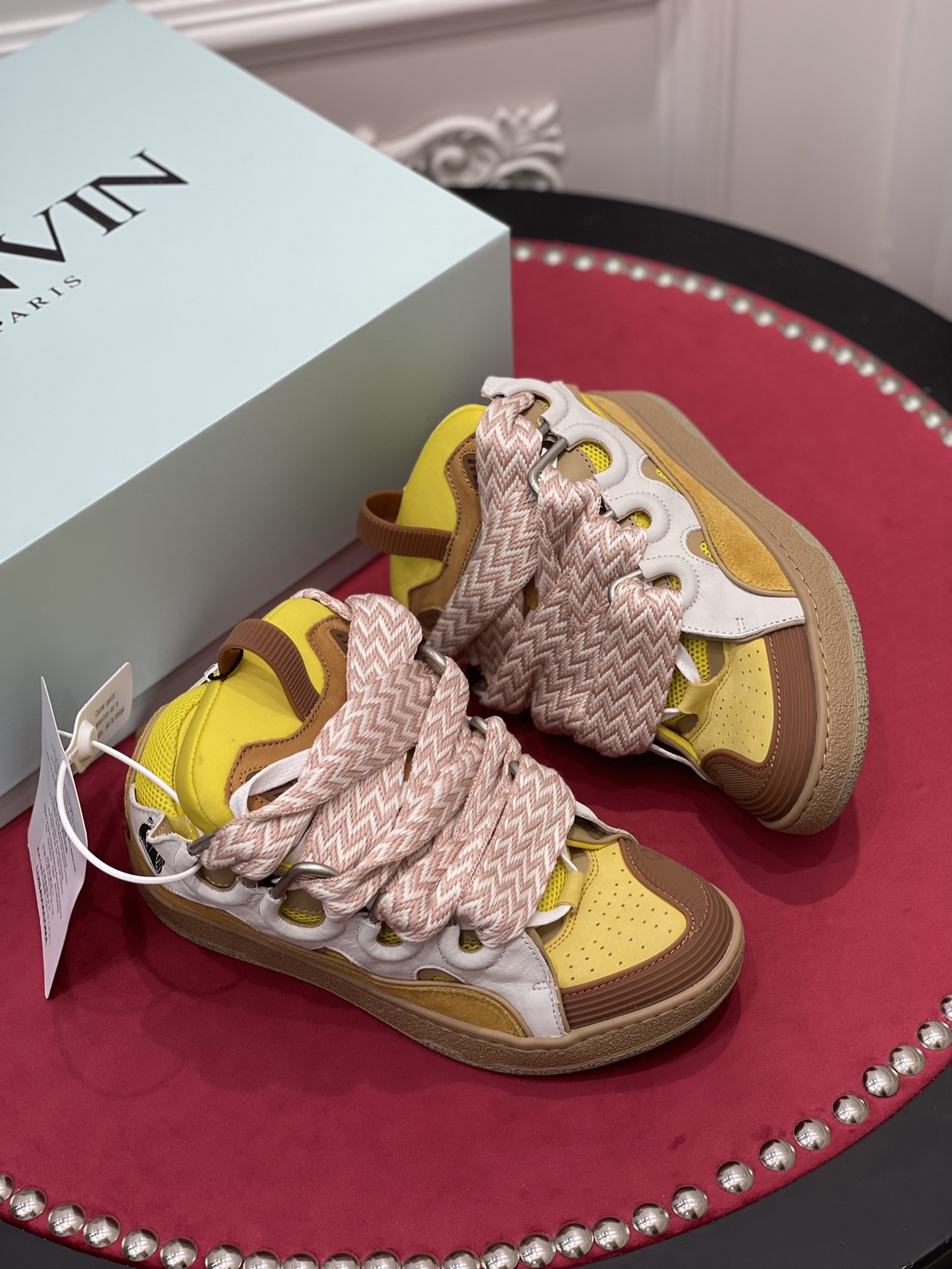 Lanvon Leather Curb Beige Yellow FM-SKRK11-DRAG-H200509