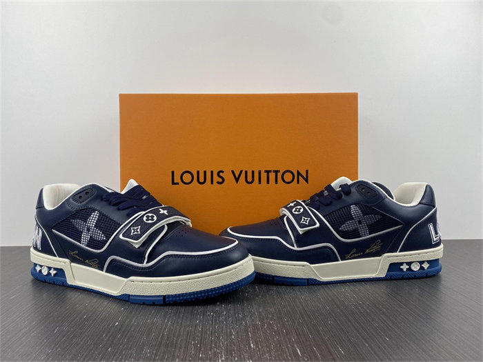 Luis Vitton Trainer Navy Mesh  1A9DEG