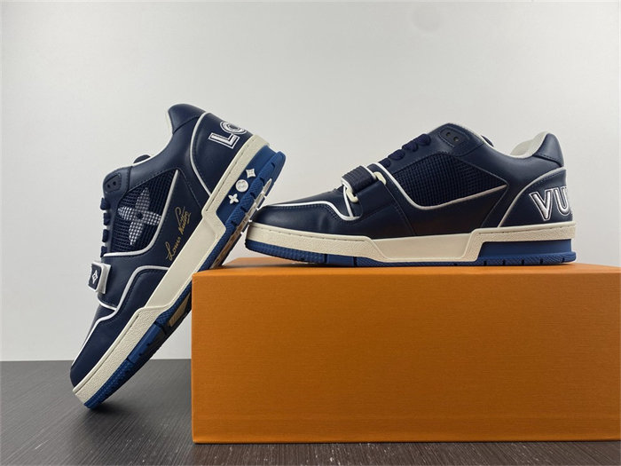 Luis Vitton Trainer Navy Mesh  1A9DEG