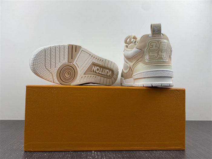 Luis Vitton LV Skate Sneaker Beige White 1AARQH