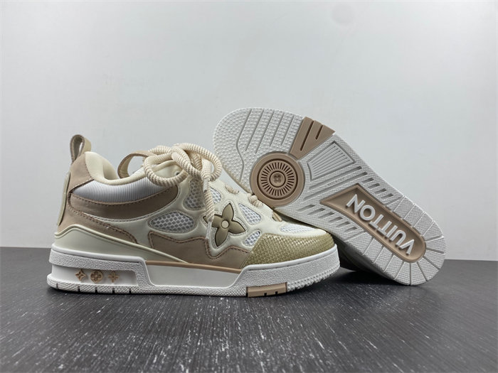 Luis Vitton LV Skate Sneaker Beige White 1AARQH