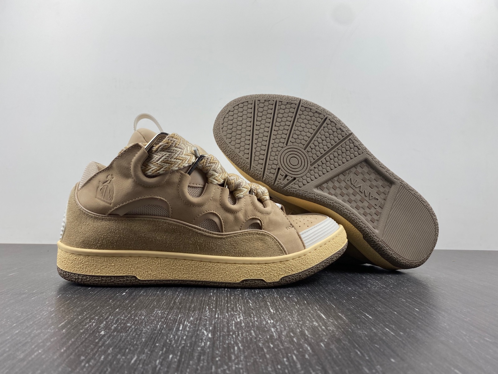 Lanvon Curb Sneaker Ecru FM-SKRK11-DRAG-E2202