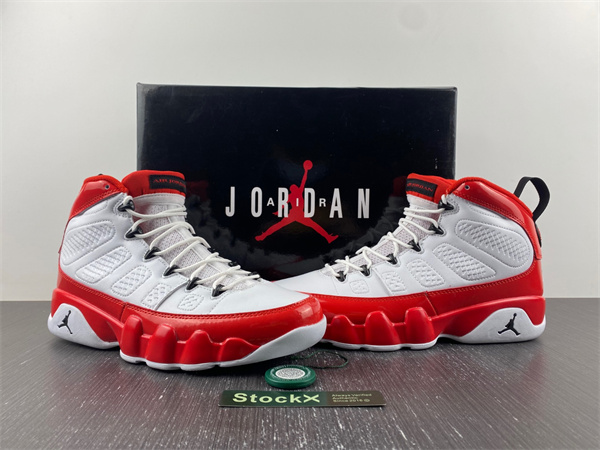 Jordan 9 Retro White Gym Red
