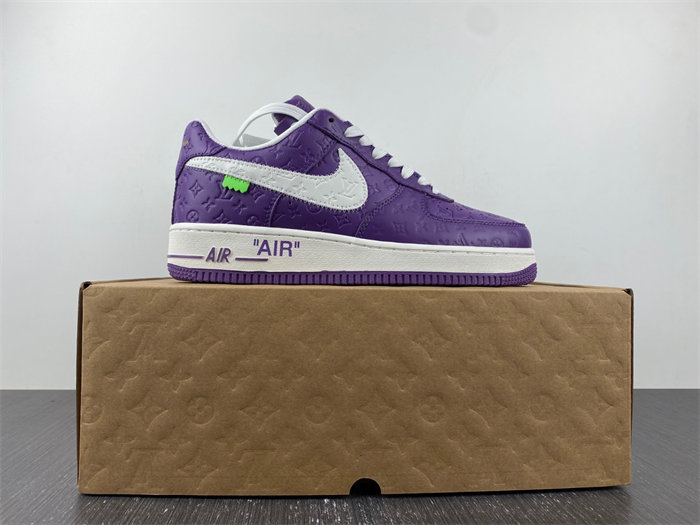 Luis Vitton Nike Air Force 1 Low By Purple White