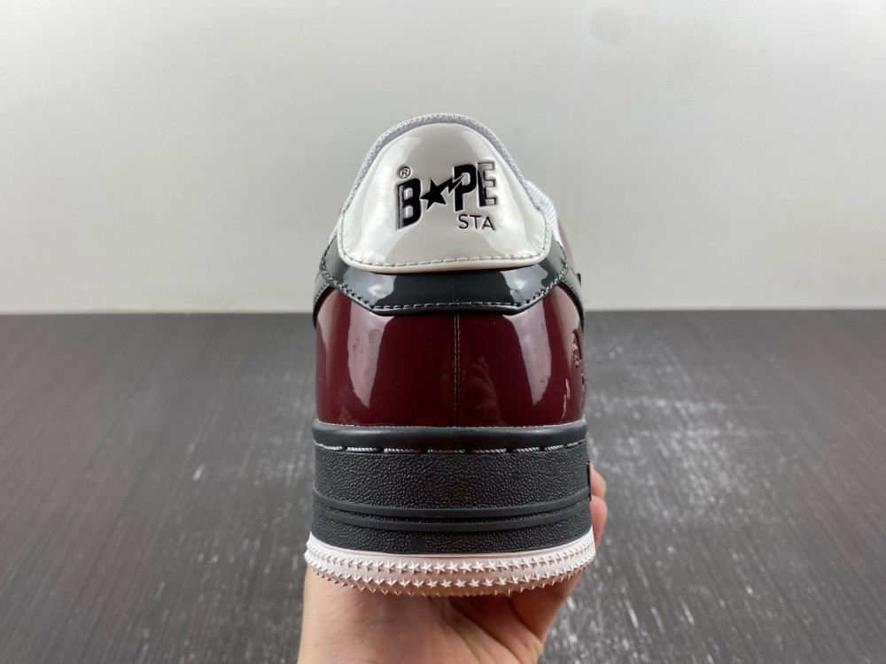A Bathing Ape Bape Sta Nostalgic Burgundy Grey