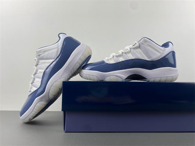 Air Jordan 11  White navy blue FV5104-104