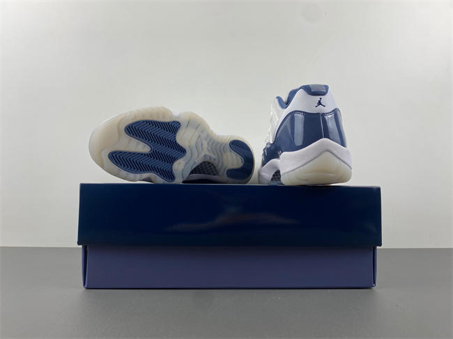 Air Jordan 11  White navy blue FV5104-104