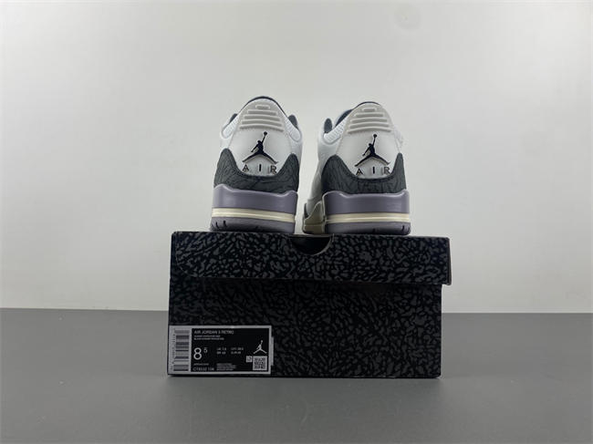 CT8532-106  Air Jordan 3 “Cement Grey”