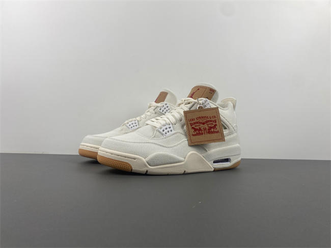 Levi’s x Air Jordan 4 “White”