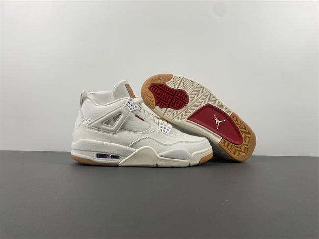 Levi’s x Air Jordan 4 “White”