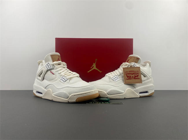 Levi’s x Air Jordan 4 “White”