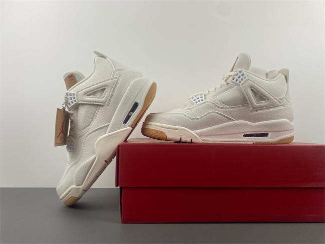 Levi’s x Air Jordan 4 “White”