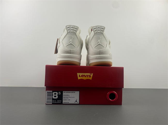 Levi’s x Air Jordan 4 “White”
