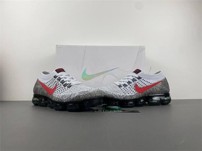 Nike Air VaporMax Platinum Red Black 849558-020