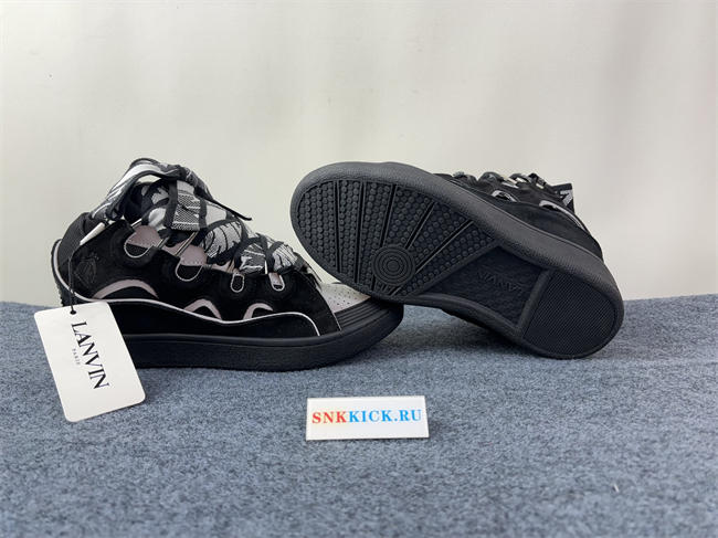 Lanvon Curb SneakerBlack Grey FM-SKRK11-REFL-P2210
