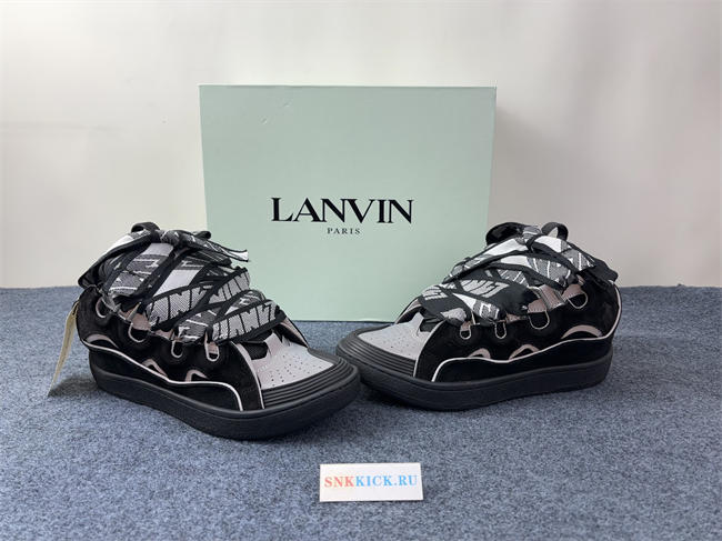 Lanvon Curb SneakerBlack Grey FM-SKRK11-REFL-P2210