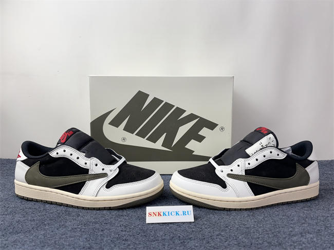 Travis Scott x Air Jordan 1 Low OG Olive DZ4137-106