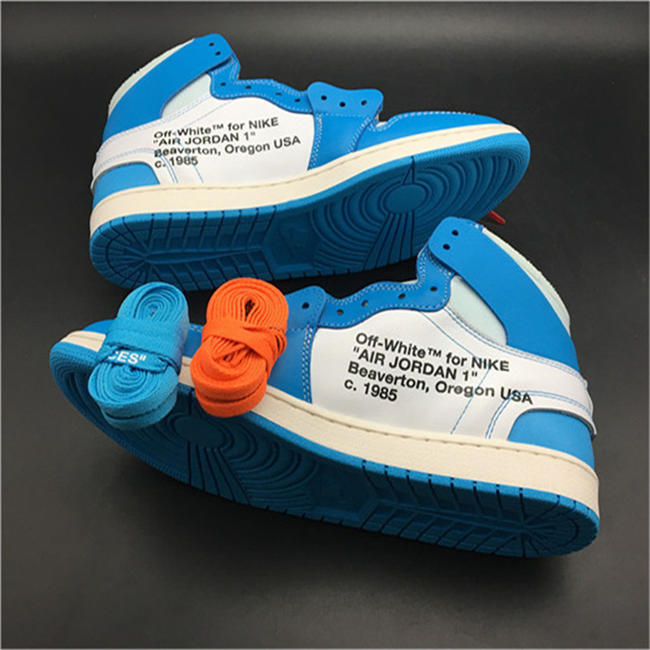 Jordan 1 Retro High Off-White University Blue AQ0818-148