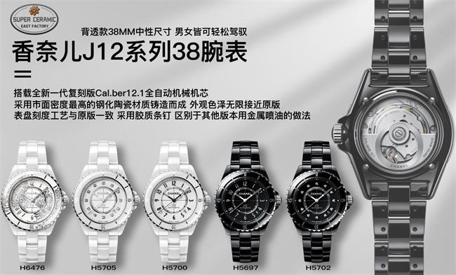 HT Chanel mechanical transparent 38MM