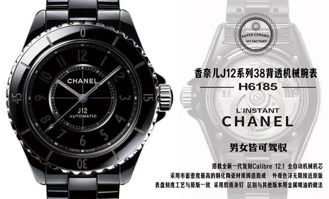 HT Chanel mechanical transparent 38MM