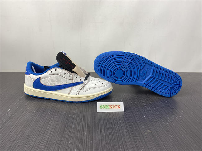 Jordan 1 Retro Low OG SP Fragment x Travis Scott Sail Military Blue DM7866-104